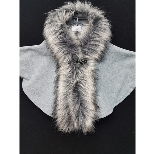 Furry.  Very furry cape