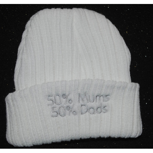 50% mums and 50% dad hat    hat18
